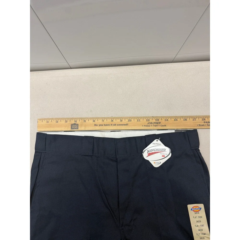 Dickies 874 Original Fit Work Pants Dark Navy Blue 34x30 NWT Flat Front 874DN
